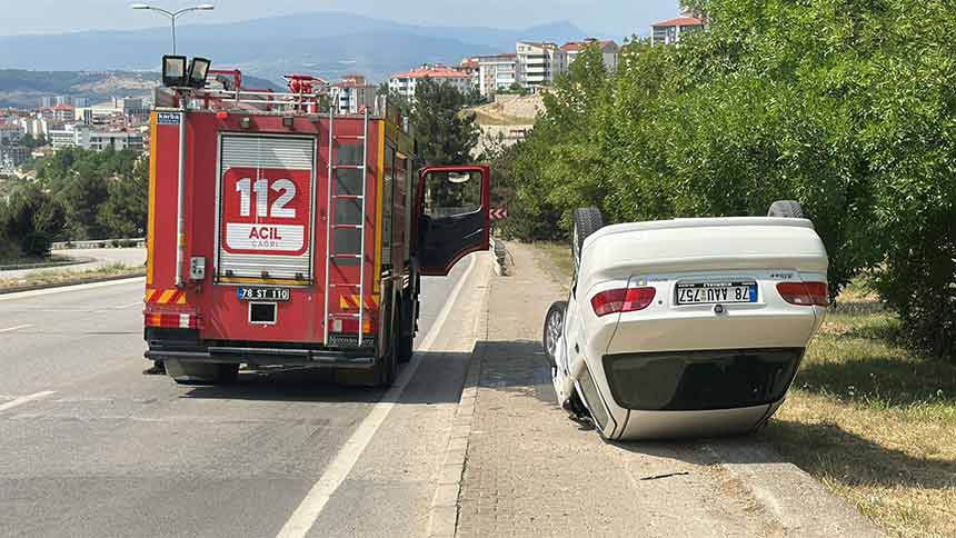 Kaput Faciası Yoldan Çıkarak Ters Döndü Karabük (5)