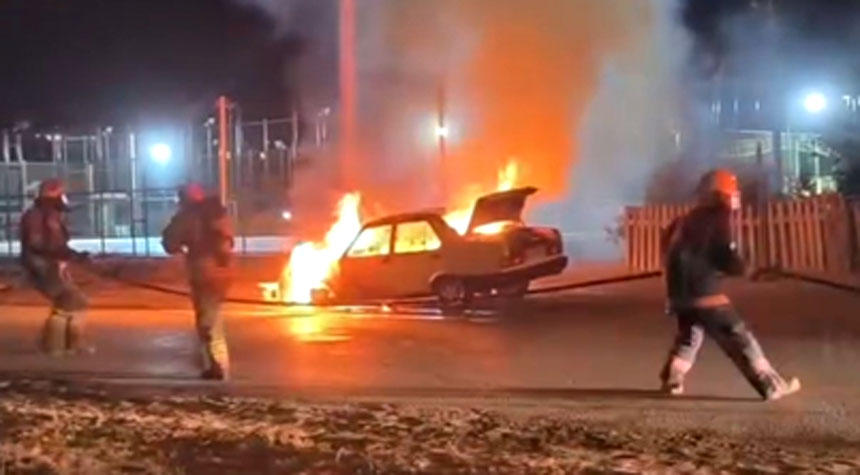 Seyir Halindeki Tofaş Otomobil Alev Topuna Döndü (1)