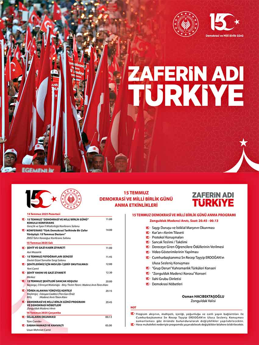 Valilik 15 Temmuz Davetiye