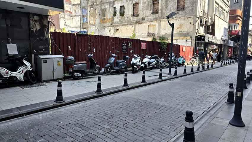 Motosikletlere Park Yok