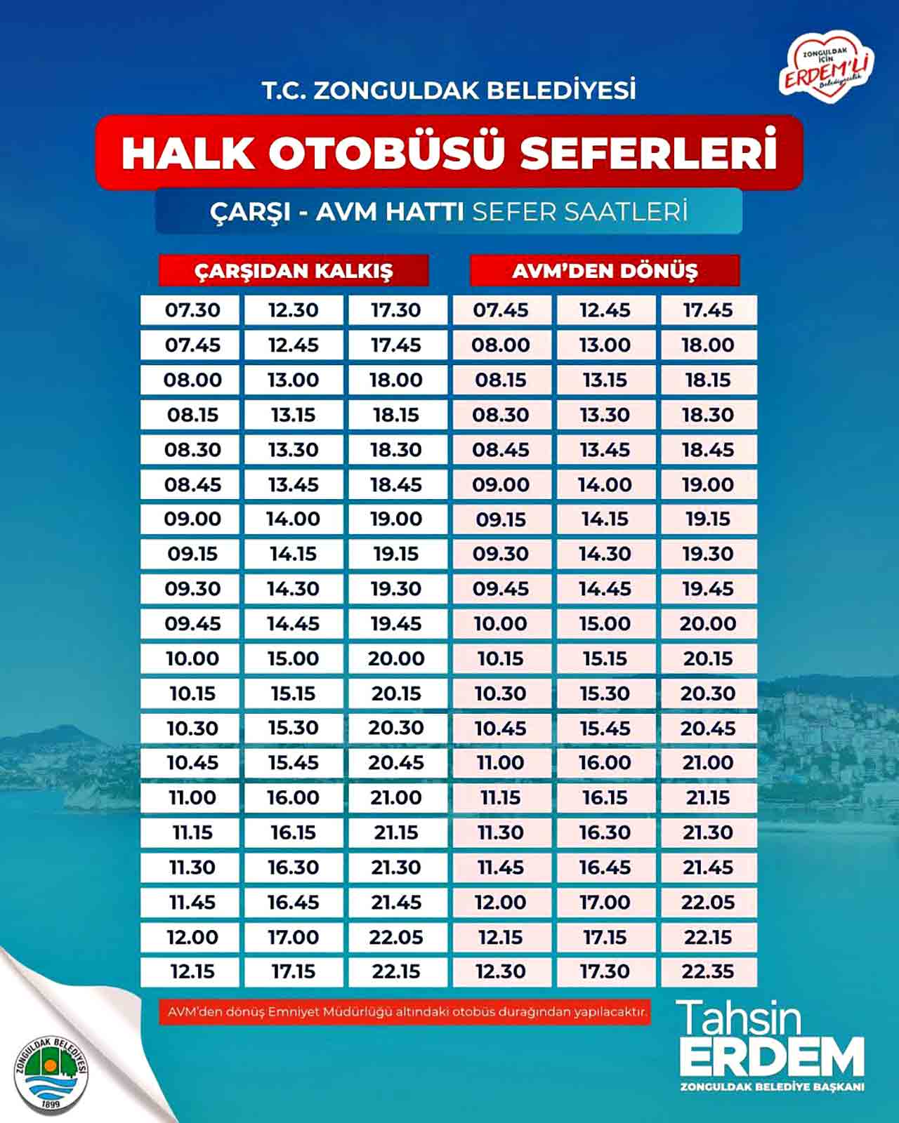 Zonguldak Halk Otobüs Saatleri (1)