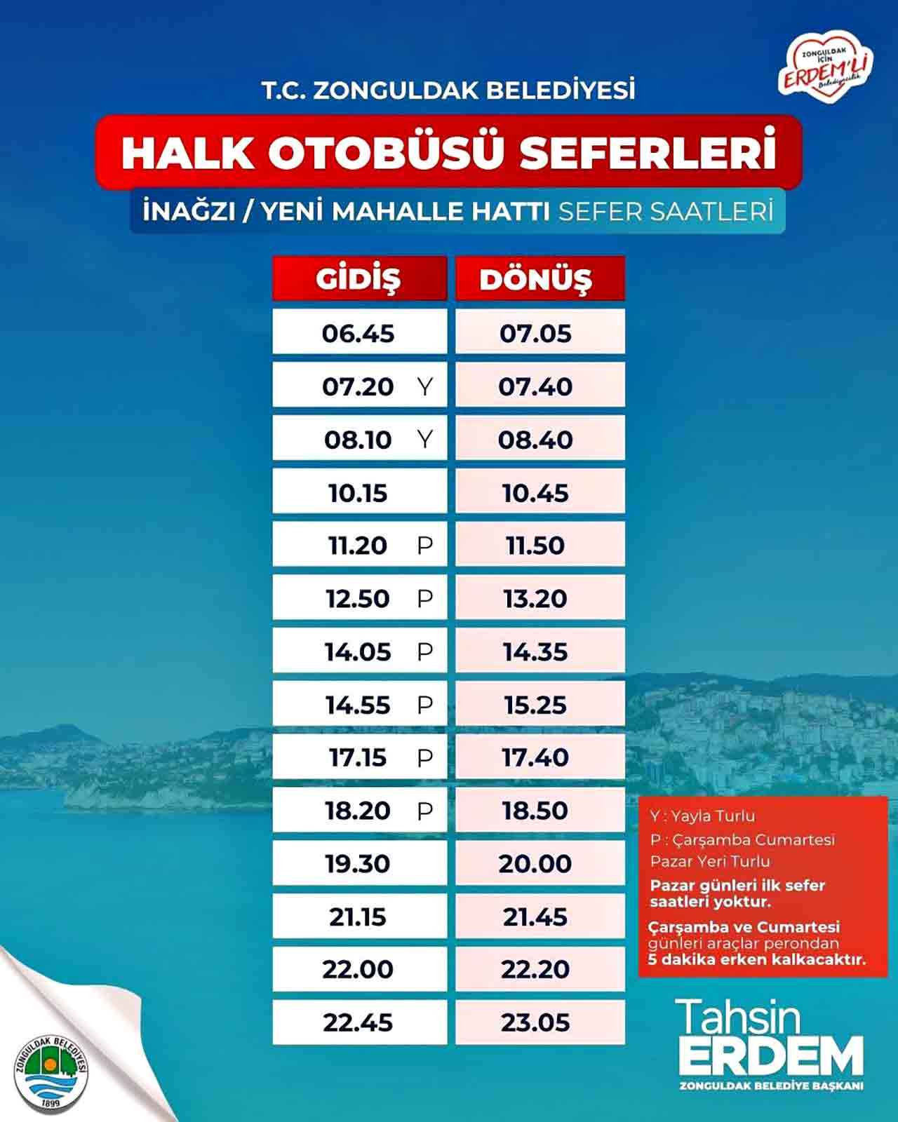 Zonguldak Halk Otobüs Saatleri (2)