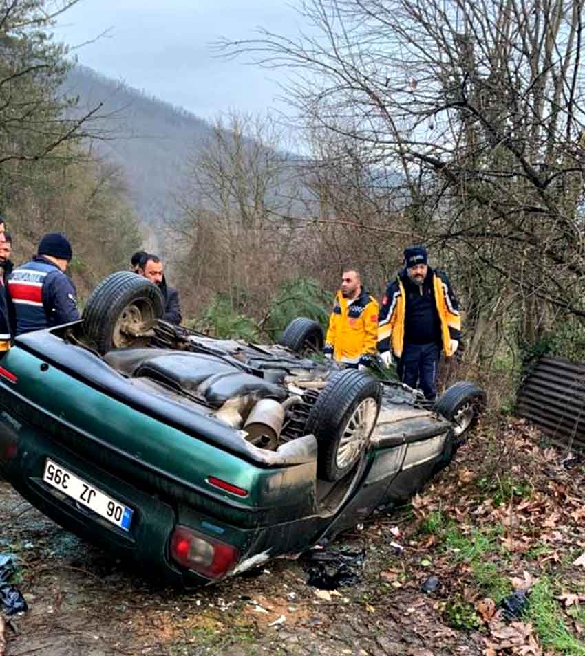 Takla Oton Otomobil Sürücüsüne Mezar Oldu