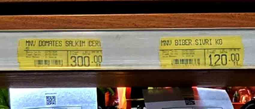 Pazarda 100 Markette 220 Tl!1