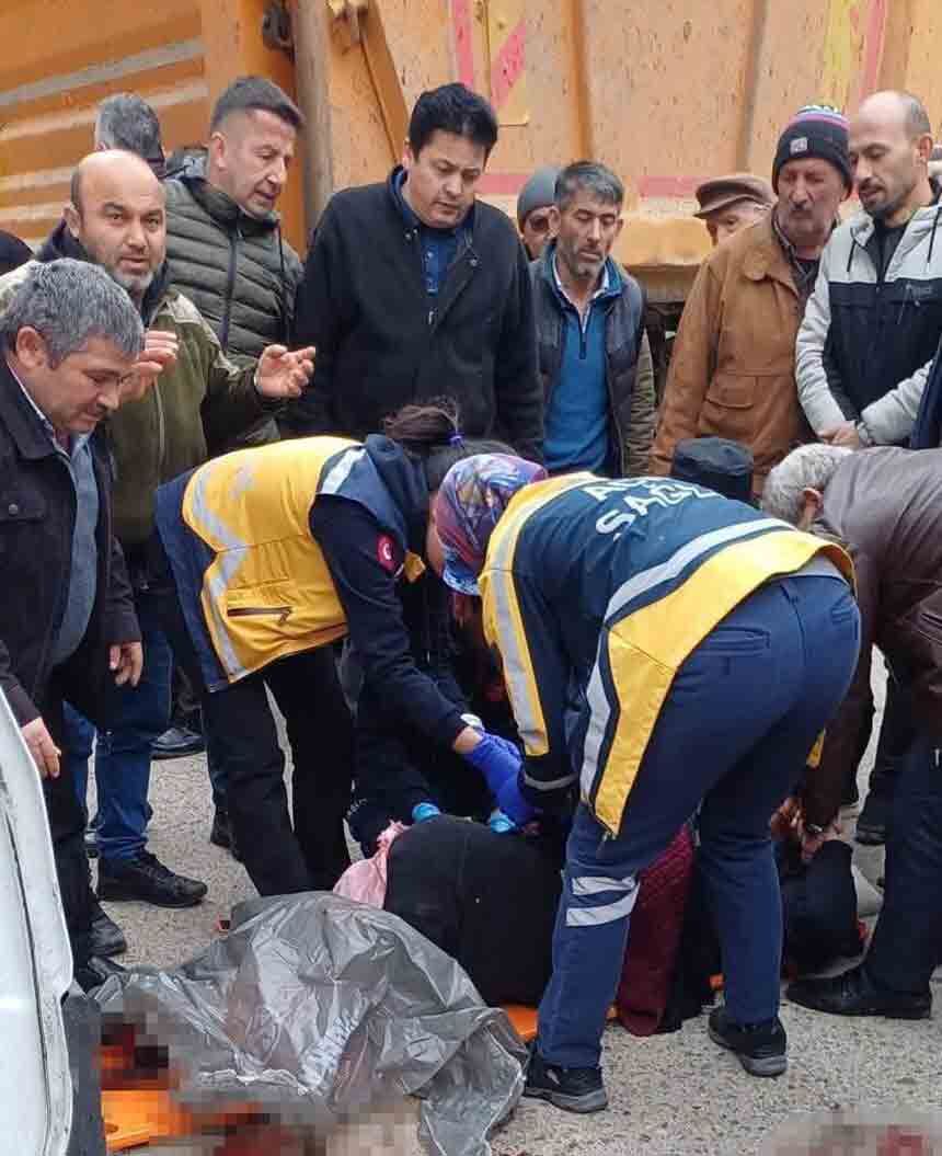 Giresunda Kamyon Kadını Ezdi (2)