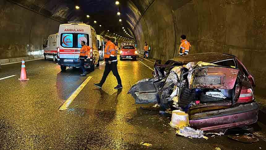 Bolu Dağı Tünelinde Feci Kaza (2)