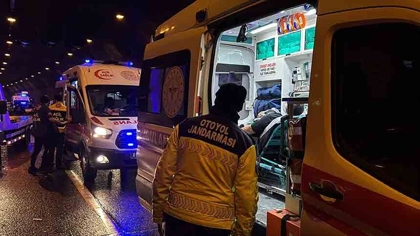 Bolu Dağı Tünelinde Feci Kaza (3)