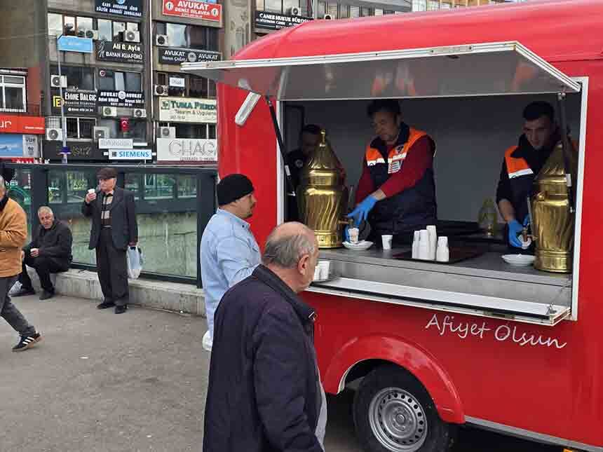 Zonguldakta Ücretsiz Salep Dağıtıldı (3)