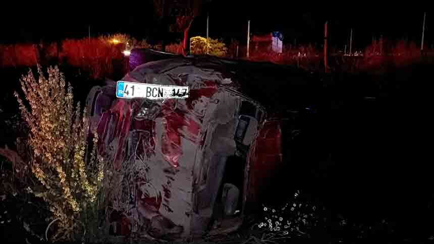 Kontrolden Çıkıp Takla Attı (5)