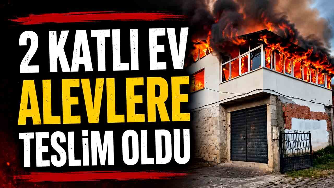 Alevlere teslim olan ev kullanılmaz hale geldi
