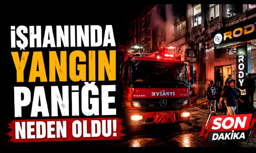 İş hanının yangın paniğe neden oldu