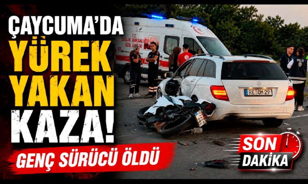 Çaycuma'da Trafik Kazası Can Aldı! Genç Sürücü Hayatını Kaybetti
