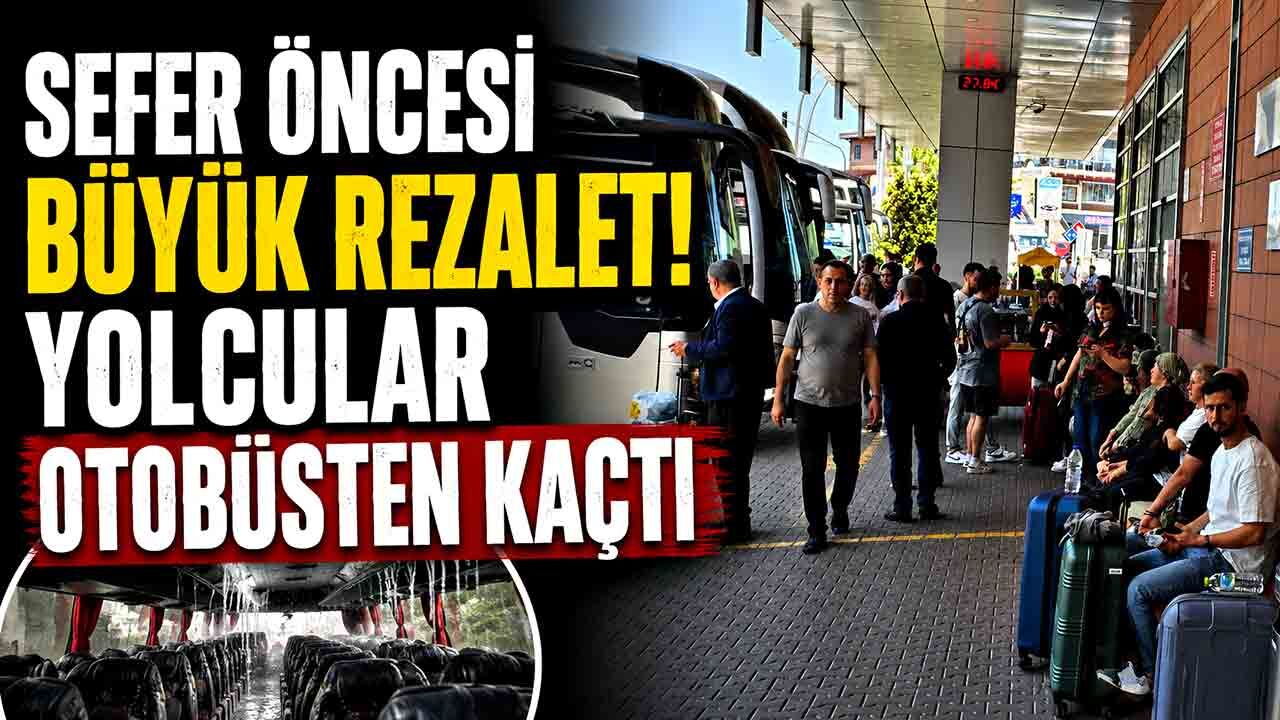Sefer Öncesi Büyük Rezalet! Otobüs Su İçinde Kaldı