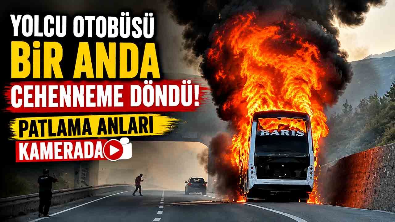 Yolcu Otobüsü Bir Anda Cehenneme Döndü!