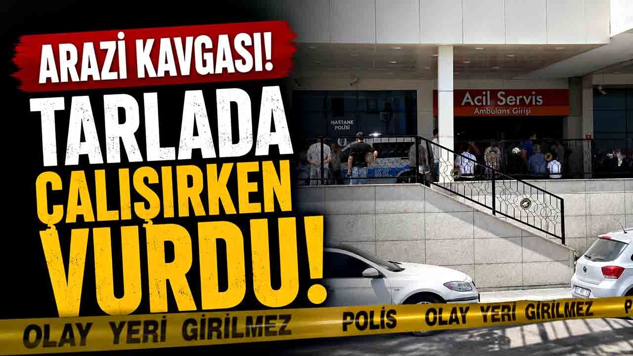 Arazi kavgası! Tarlada çalışırken vurdu