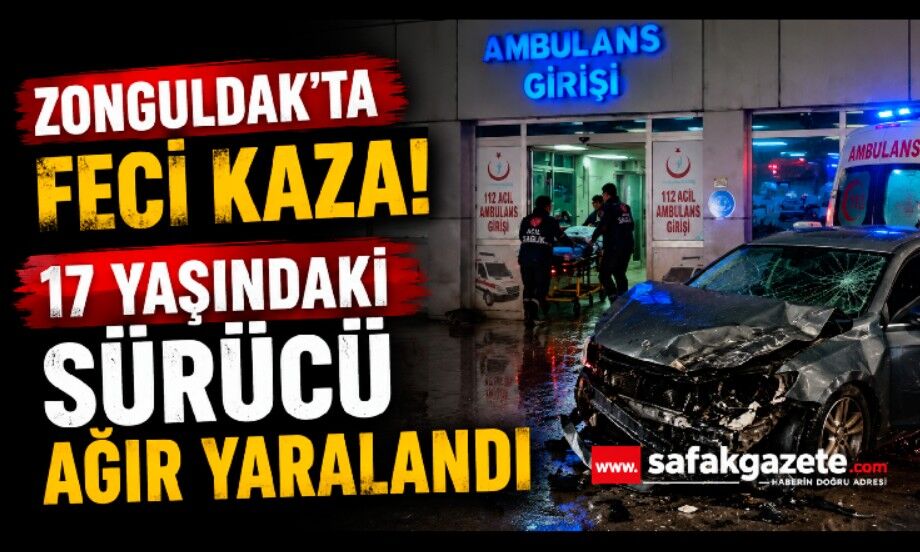 Zonguldak’ta minibüs motosikletle çarpıştı: 17 yaşındaki sürücü ağır yaralandı