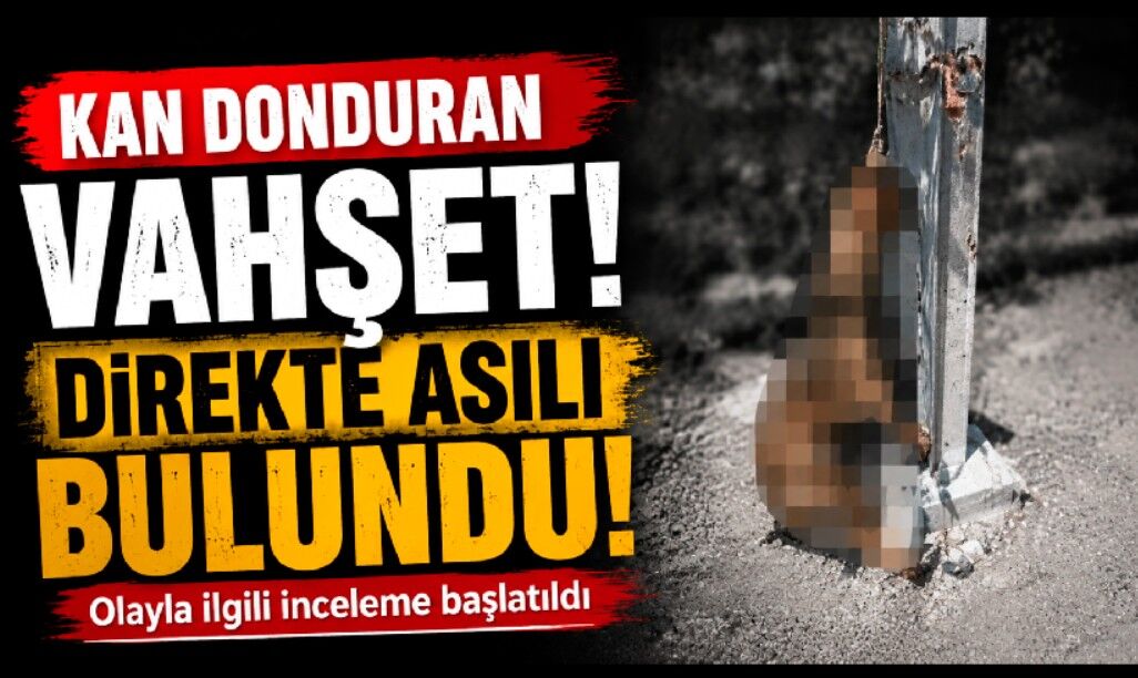 Kan Donduran Görüntü! Direğe Asılmış Halde Bulundu
