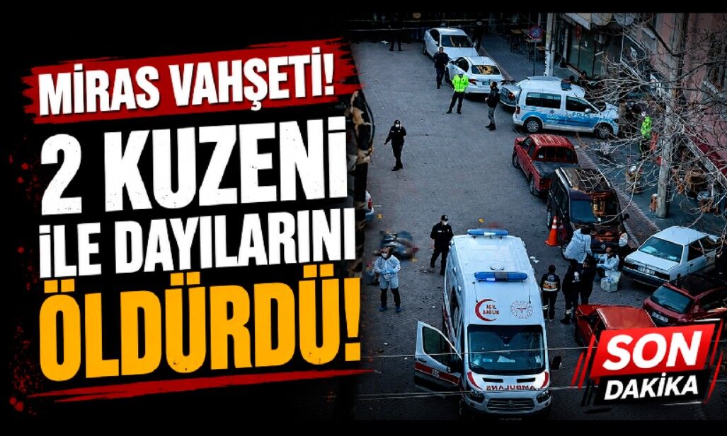 Miras vahşeti! 2 kuzeni ile dayılarını öldürdü