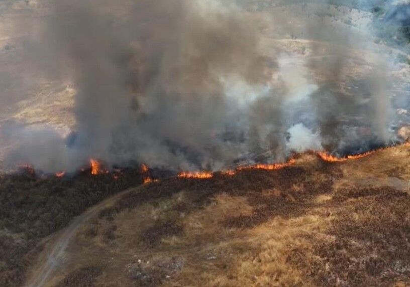 Safranbolu'daki anız yangını kontrol altına alındı