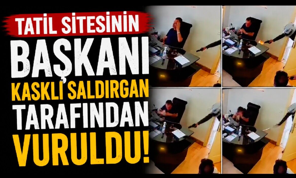 Tatil sitesinin başkanı, kasklı saldırgan tarafından vuruldu