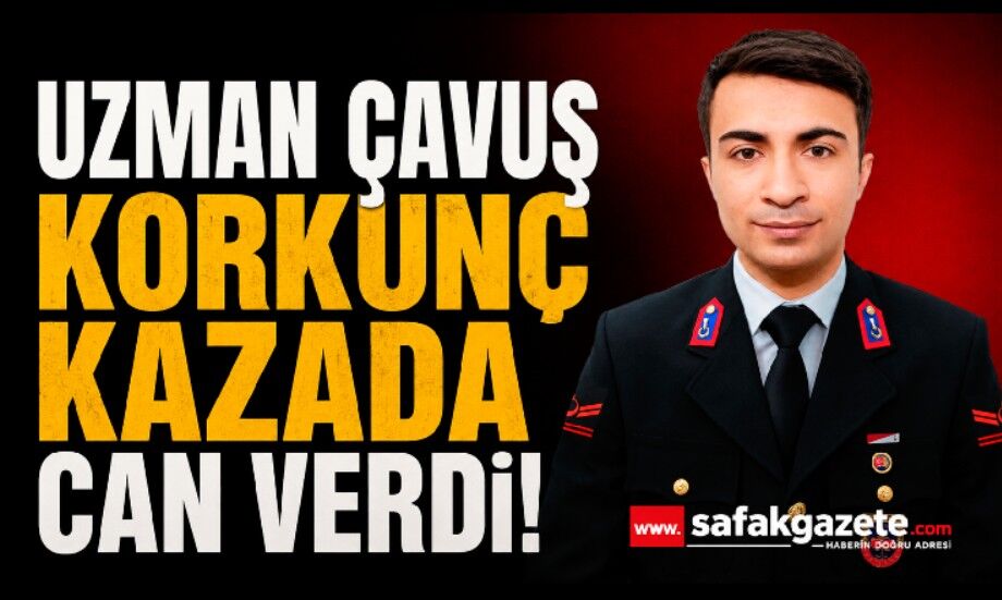 Uzman çavuşun hayatını kaybettiği kaza kamerada