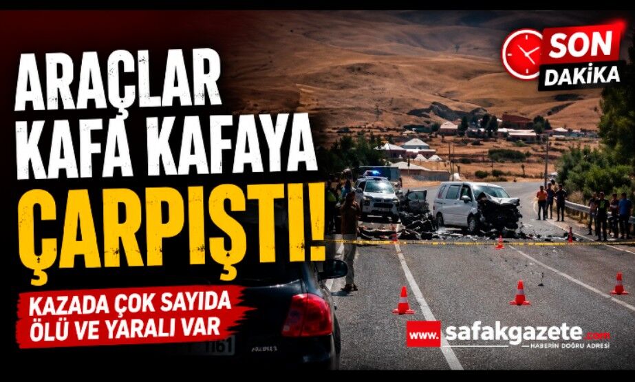 Araçlar kafa kafaya çarpıştı: Kazada çok sayıda ölü ve yaralı var