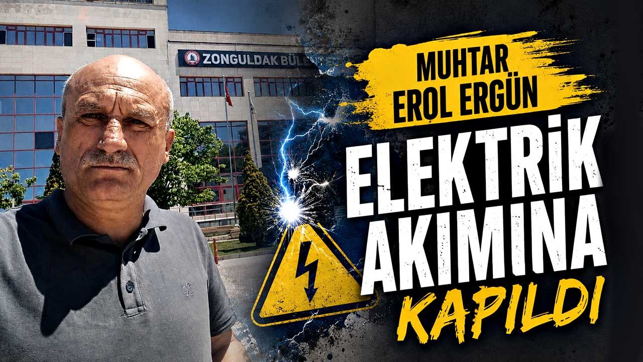 Muhtar Erol Ergün elektrik akımına kapıldı