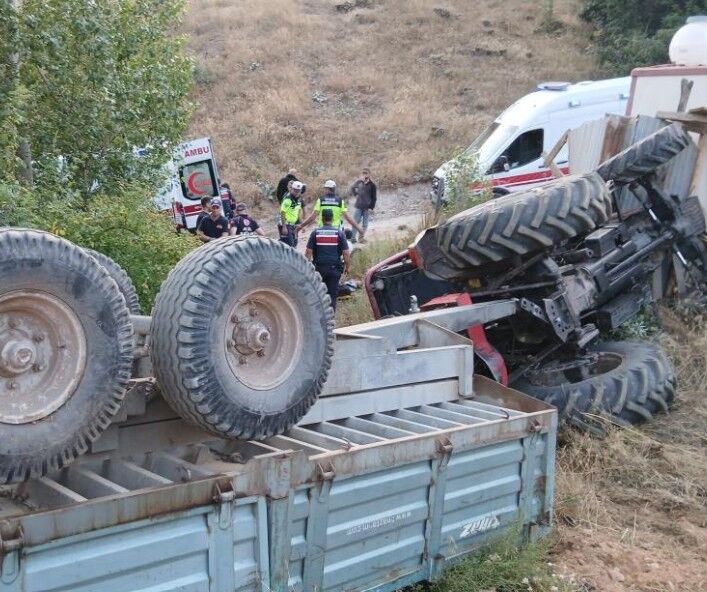 Traktör Şarampole Uçtu 2