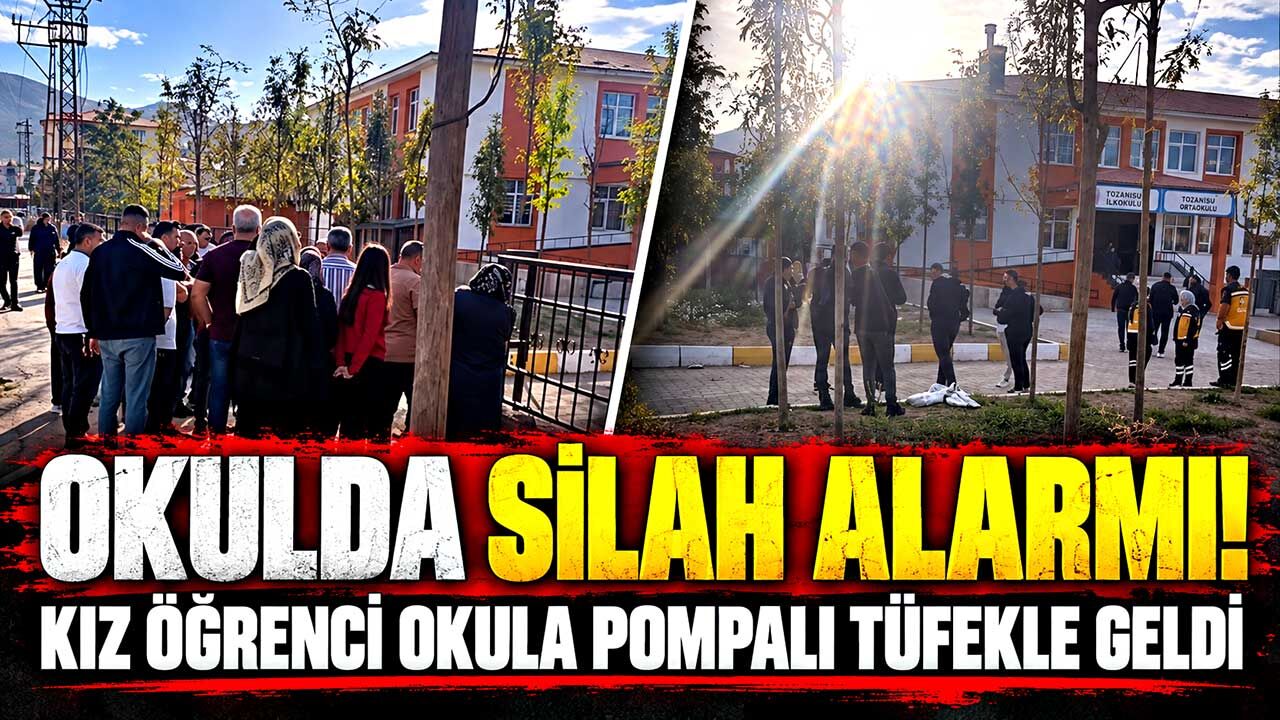 Okula silahla gelen öğrenci paniğe neden oldu