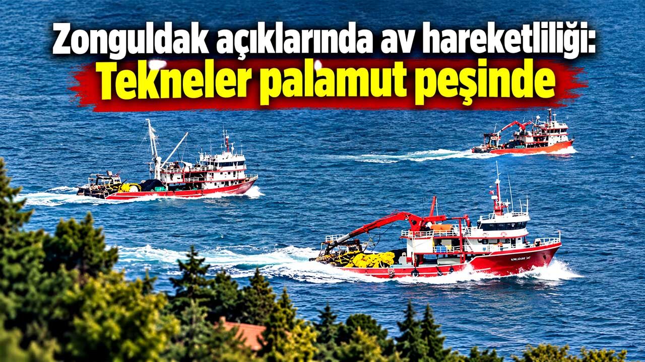 Zonguldak açıklarında av hareketliliği: Tekneler palamut peşinde