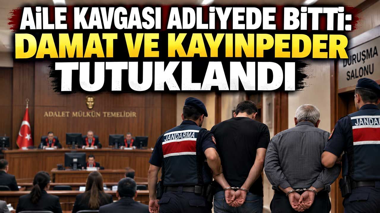 Aile kavgası adliyede bitti: Damat ve kayınpeder tutuklandı