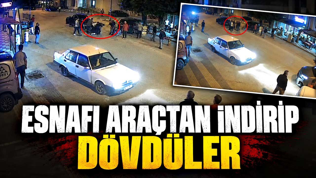 64 yaşındaki esnafı araçtan indirip darbettiler