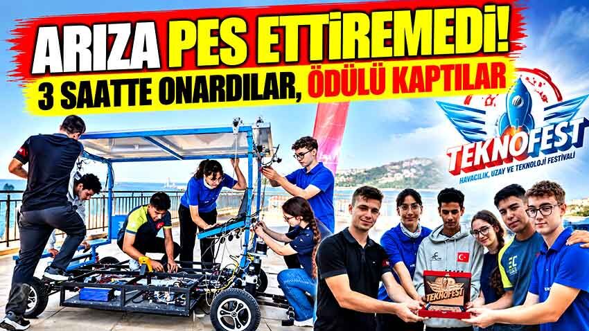 Yarışmaya saatler kala kırıldı, 3 saatte ayağa kaldırdılar! "O Gaca" Takımına Anlamlı Ödül!