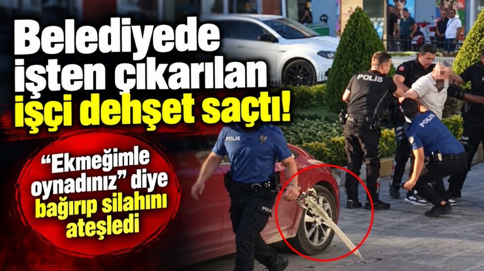 Belediye binası önünde silah sesleri: Şüpheli gözaltında