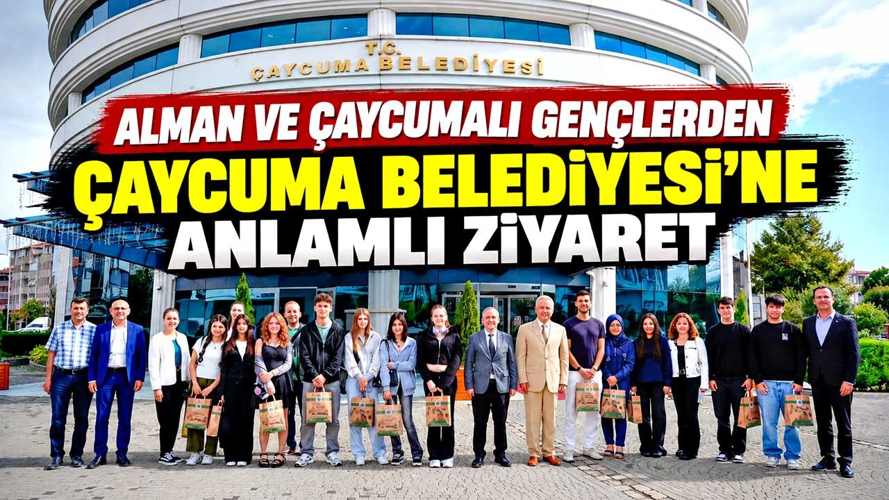 Alman Ve Çaycumalı Gençlerden Çaycuma Belediyesi'ne Anlamlı Ziyaret