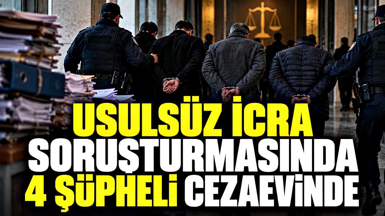 Düzce’de usulsüz icra operasyonu: 4 kişi tutuklandı