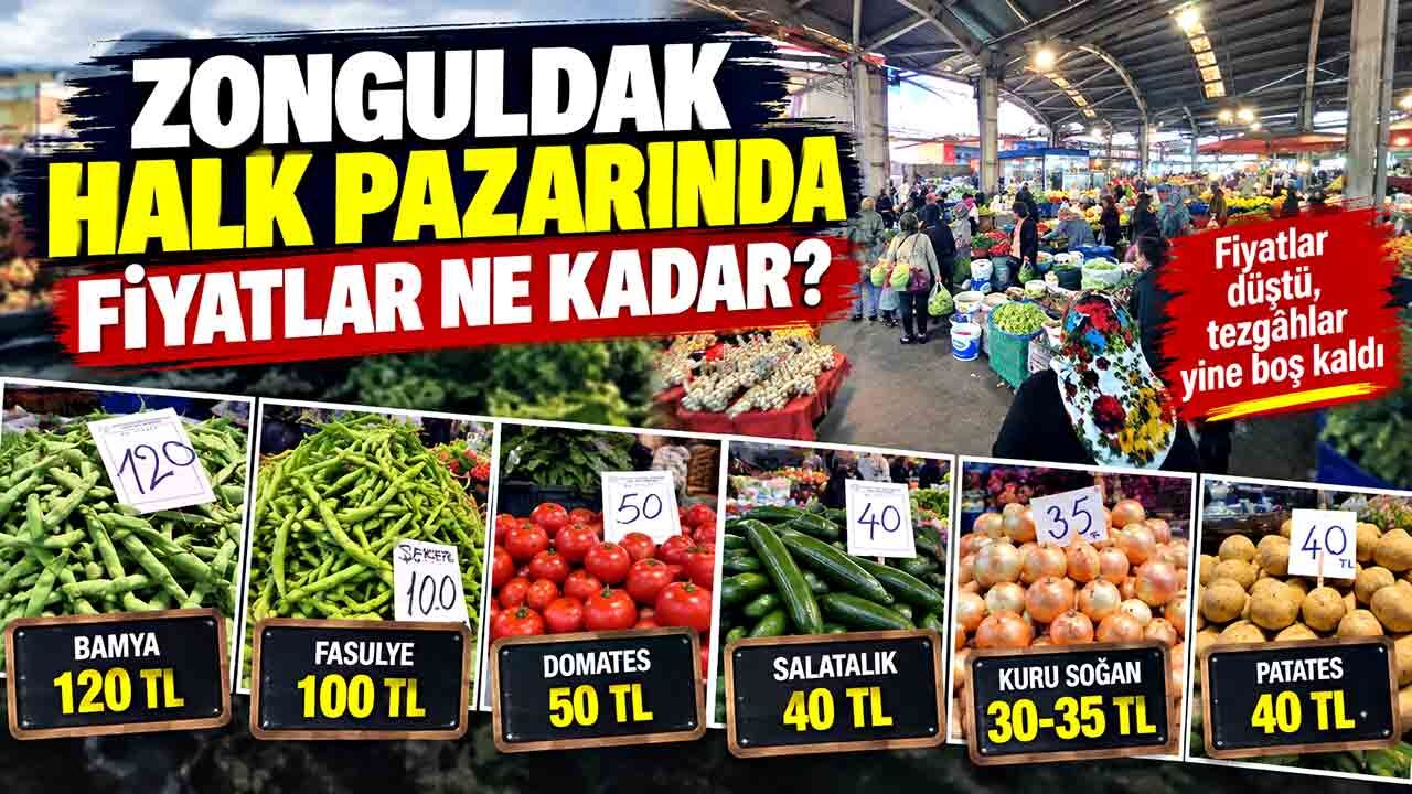 Zonguldak pazarında bu hafta fiyatlar değişti