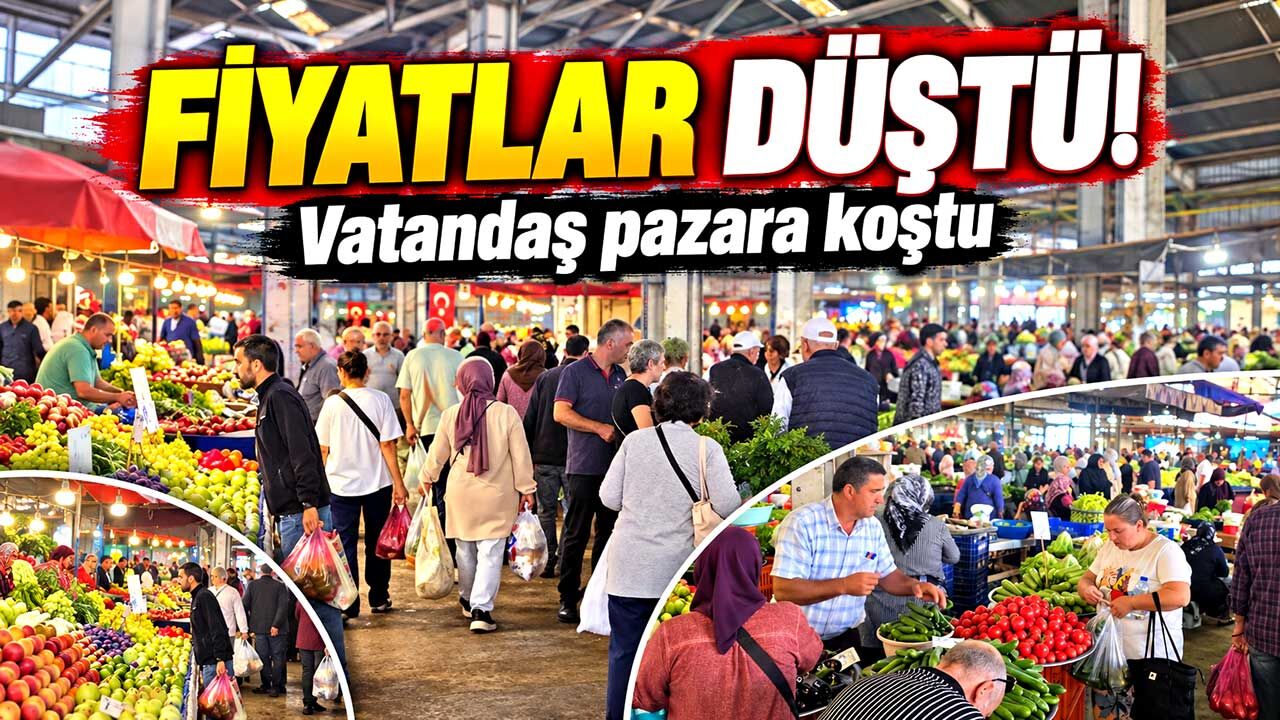 Zonguldak halk pazarında yoğunluk: Adım atmak zorlaştı