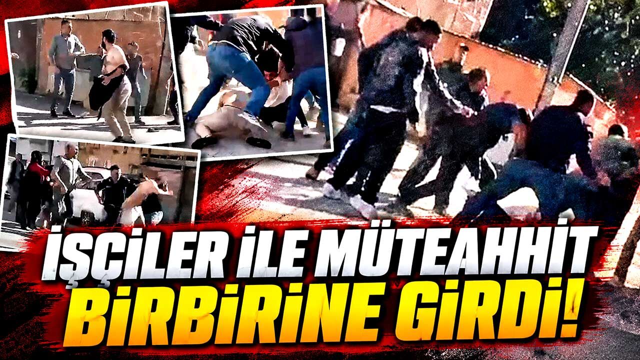İnşaat işçileri ile müteahhit birbirine girdi: 8 yaralı