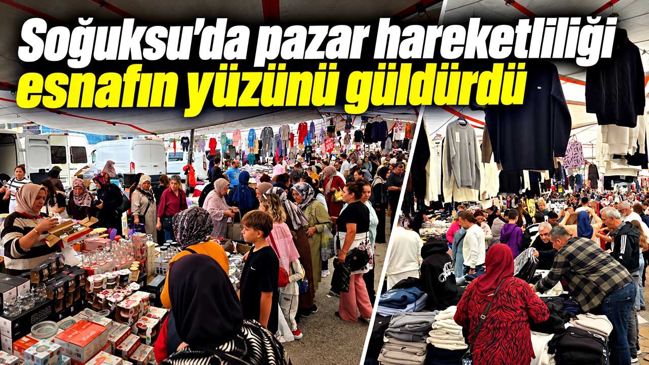 Soğuksu’da pazar hareketliliği esnafın yüzünü güldürdü