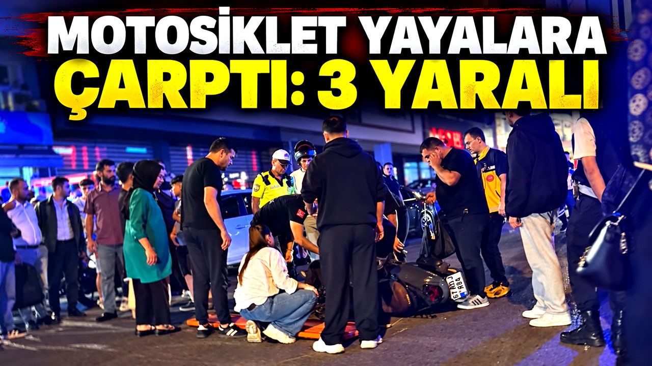 Ereğli'de motosiklet yayalara çarptı: 3 yaralı