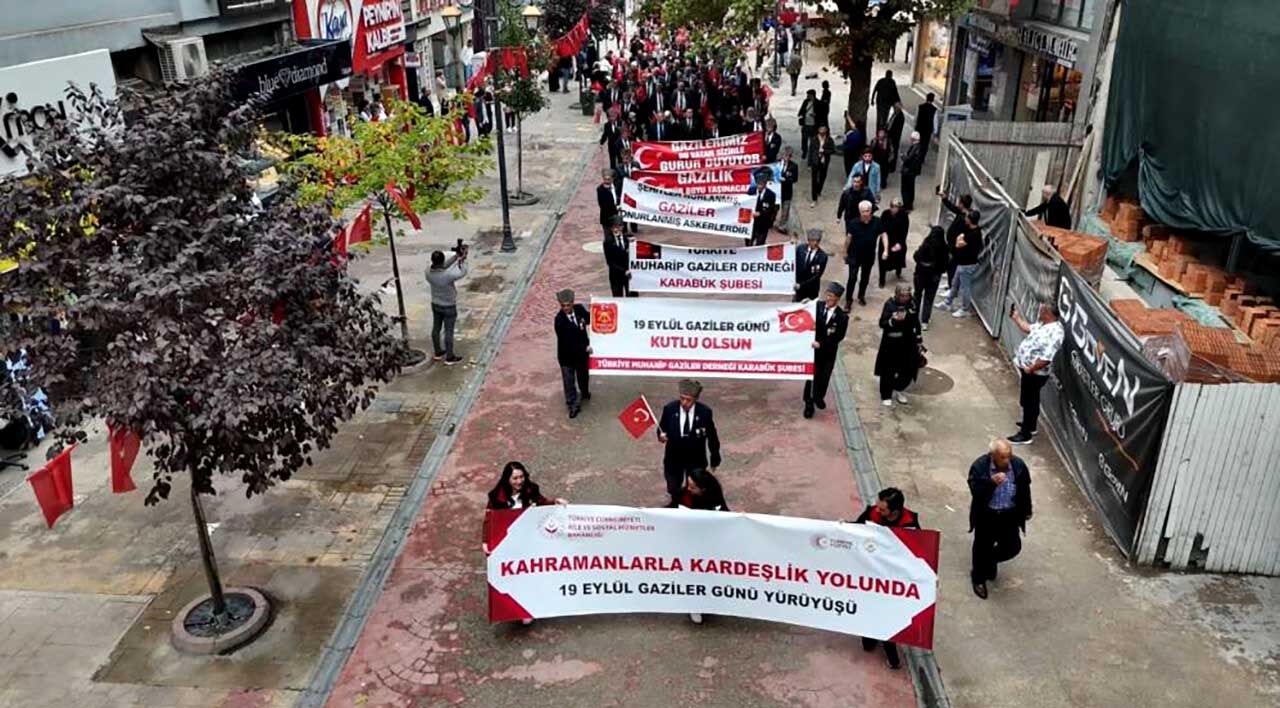 Karabük’te gaziler için “Kardeşlik Yolunda” yürüyüşü