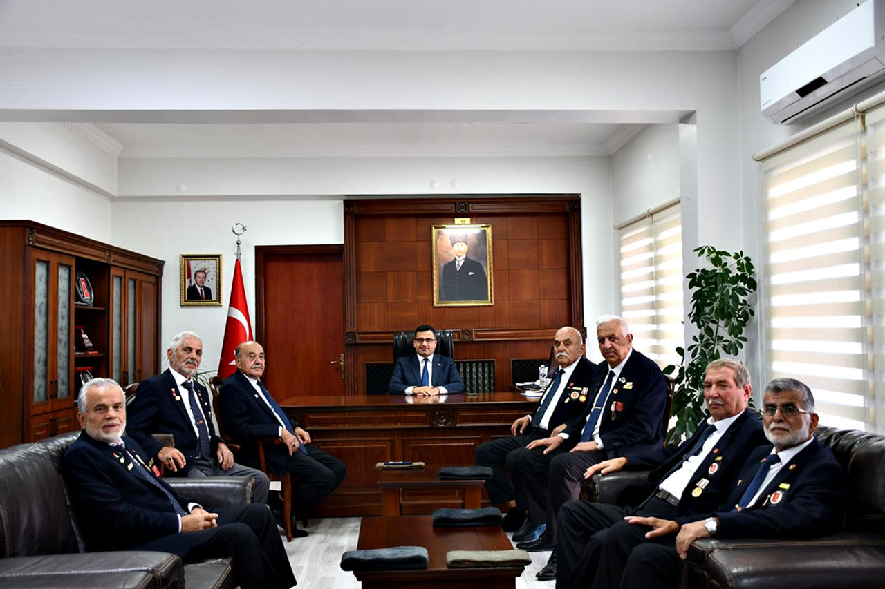 Kıbrıs gazilerinden Kaymakam Köksal’a anlamlı ziyaret