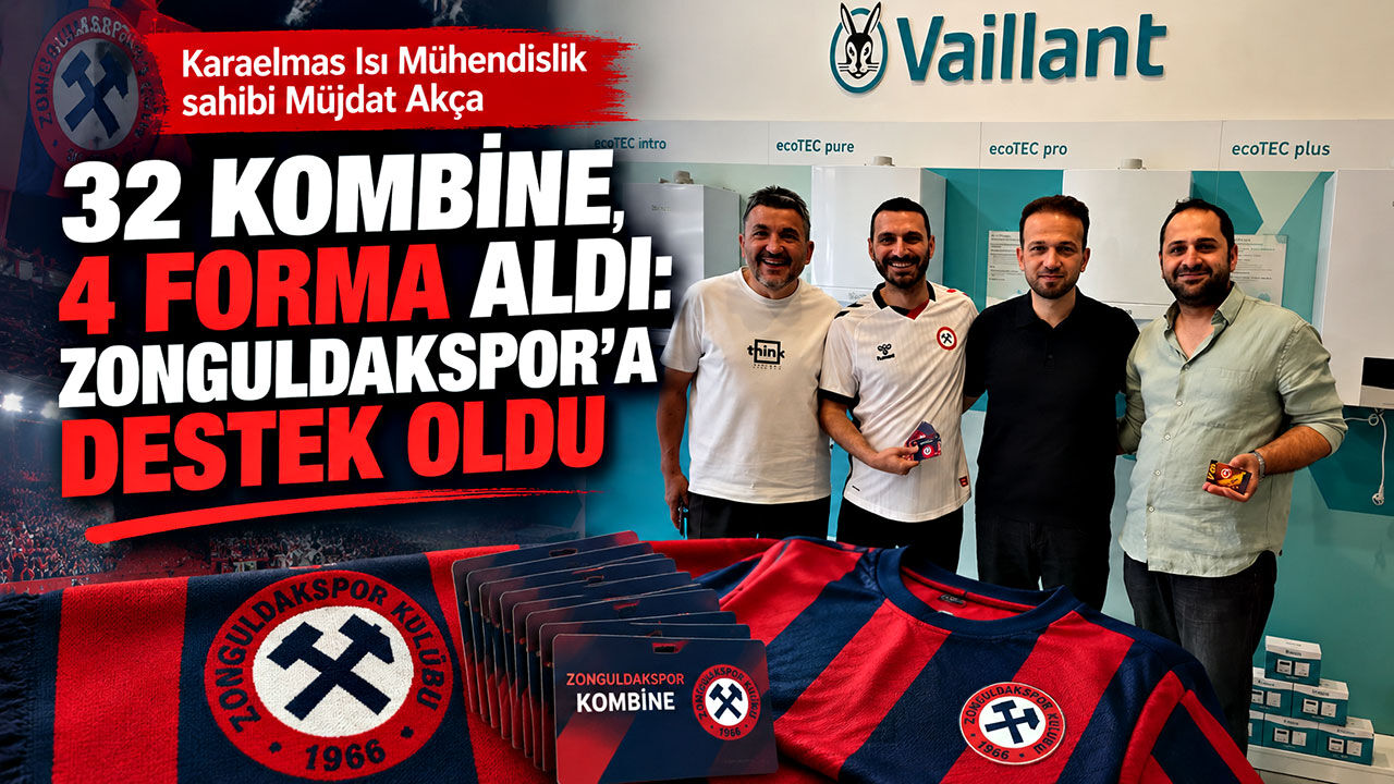 Müjdat Akça’dan Zonguldakspor’a kombine ve forma desteği