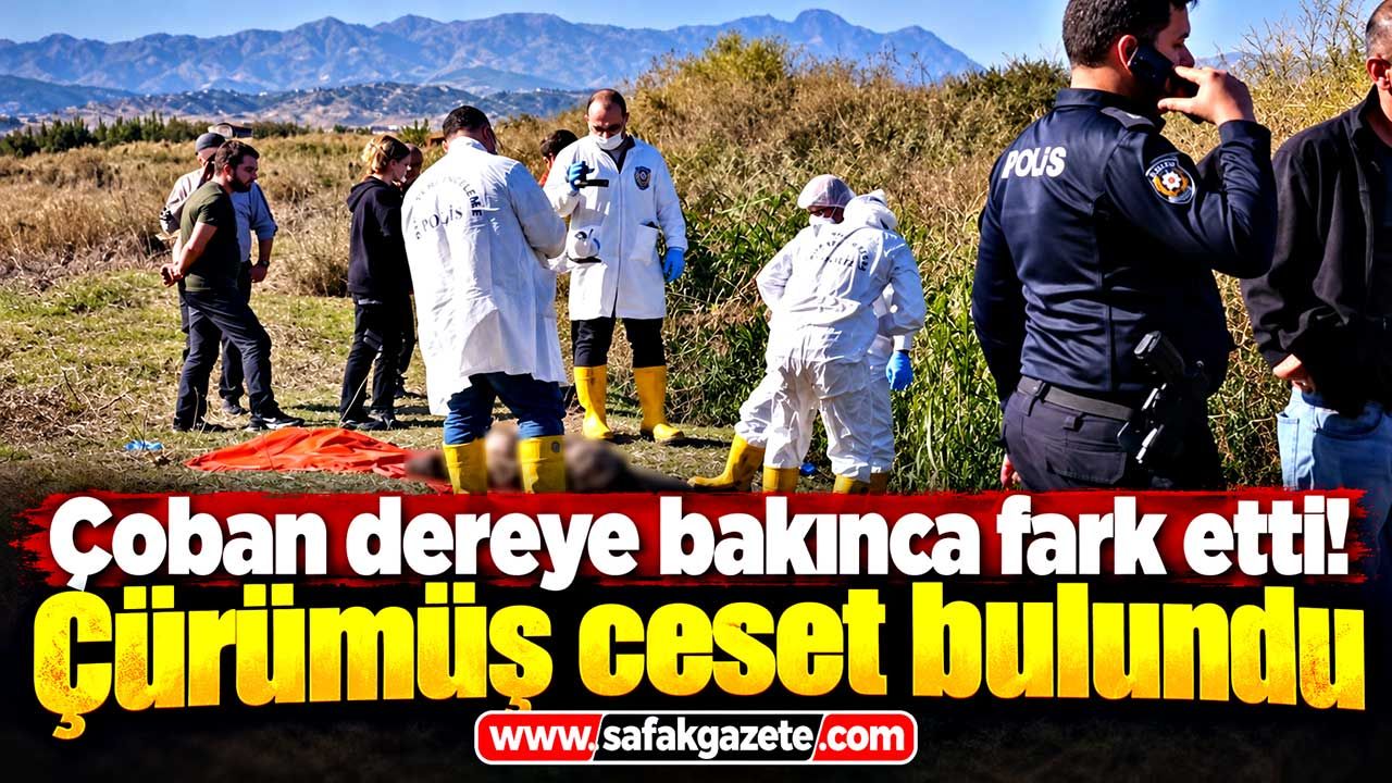 Korkunç manzara! Derede çürümüş ceset bulundu