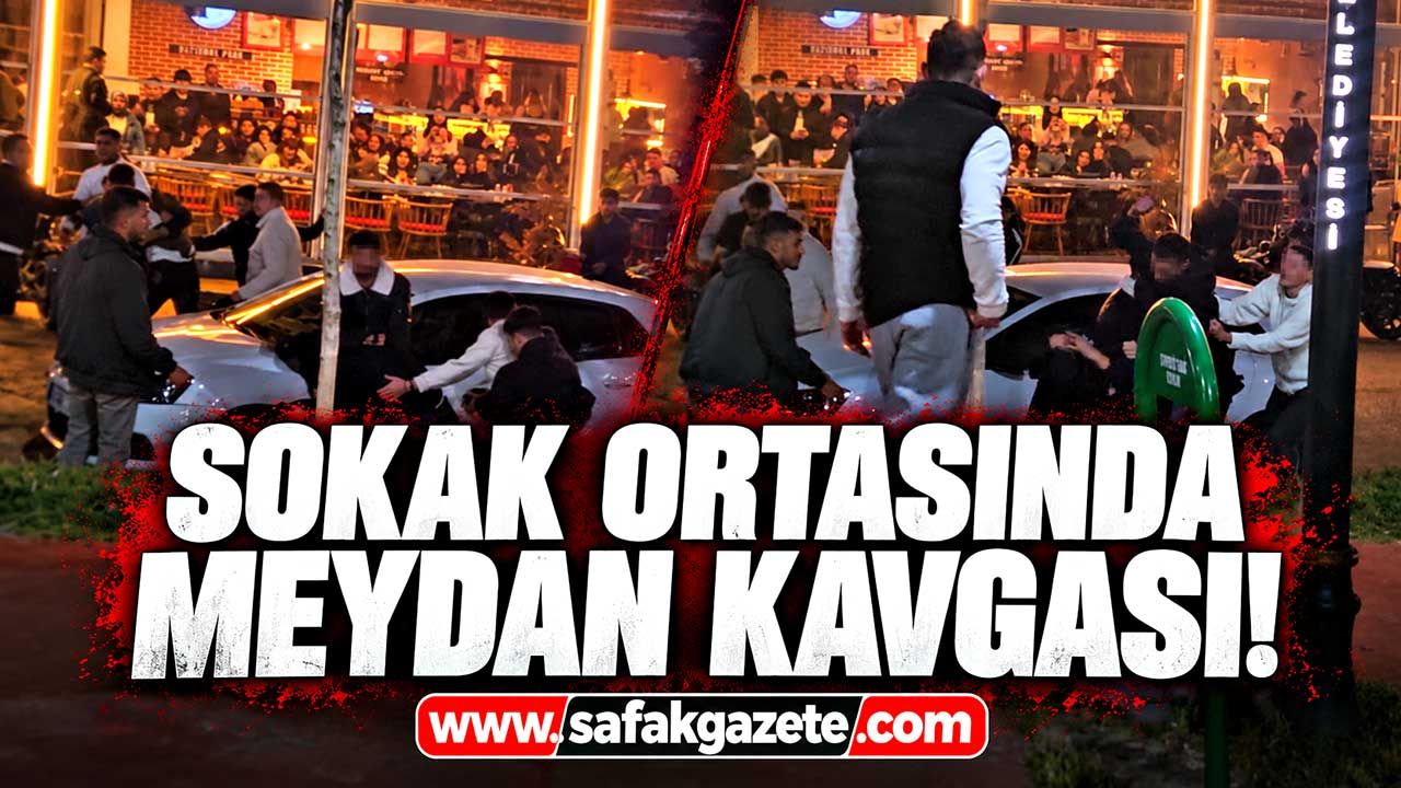 Sokak ortasında meydan kavgası! 1 kişi yaralandı