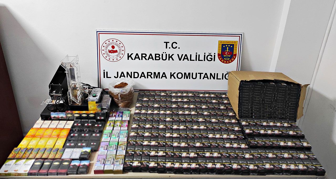 İş yerine jandarma baskını! Kaçak ürünler ele geçirildi