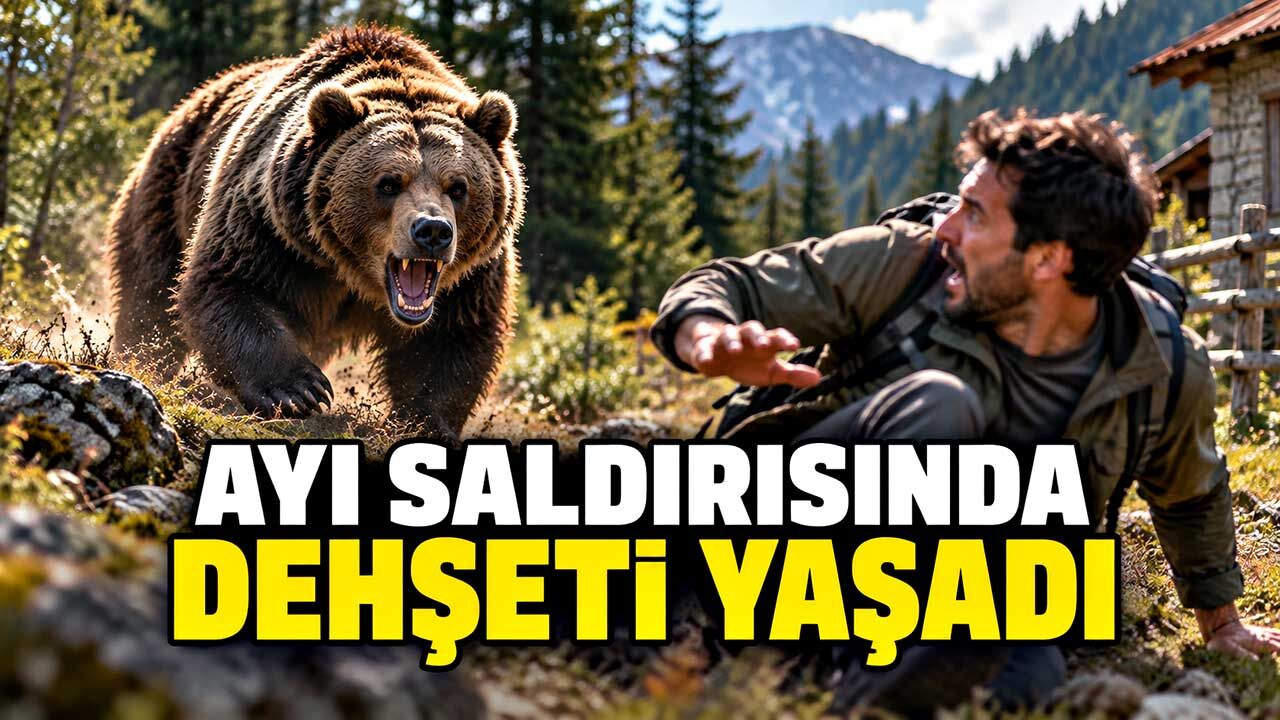 Ayı saldırısında dehşeti yaşadı, bacağına 17 dikiş atıldı