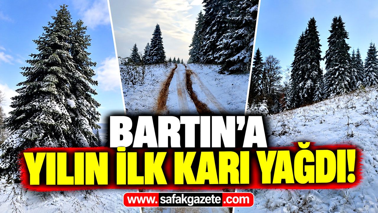 Bartın'da kış erken geldi! Yılın ilk karı 3 yaylayı beyaza bürüdü