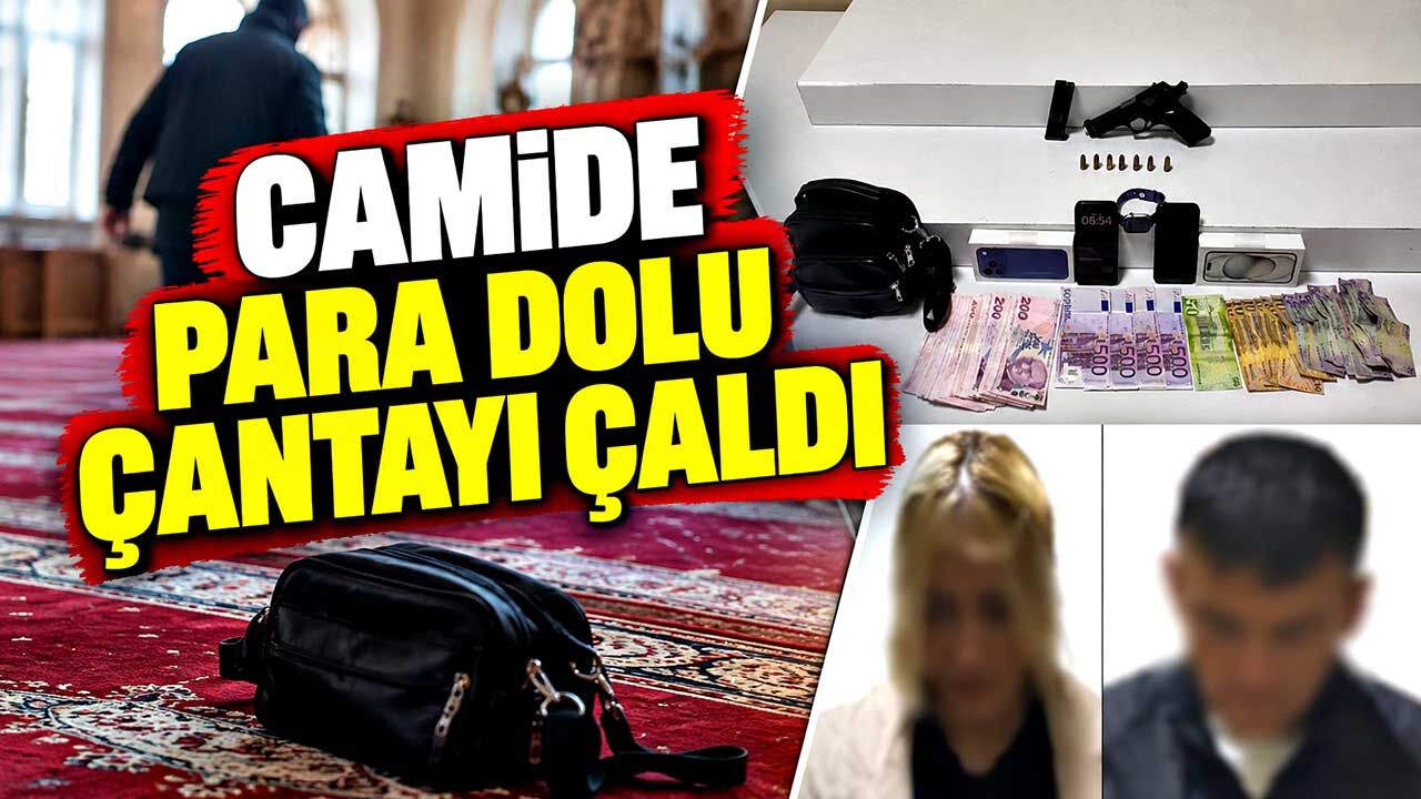 Camide para dolu çantayı çaldı: 620 dakikalık kamera kaydı ele verdi